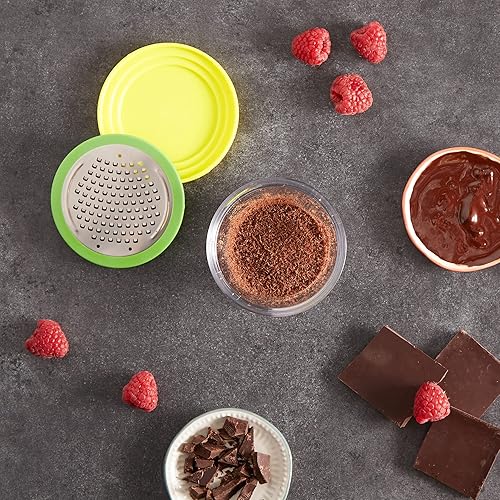 Miniatura 12 de RSVP International Kitchen Collection - Rallador multifunción hermético, a prueba de fugas, apto para lavavajillas, capacidad de 6 onzas, color