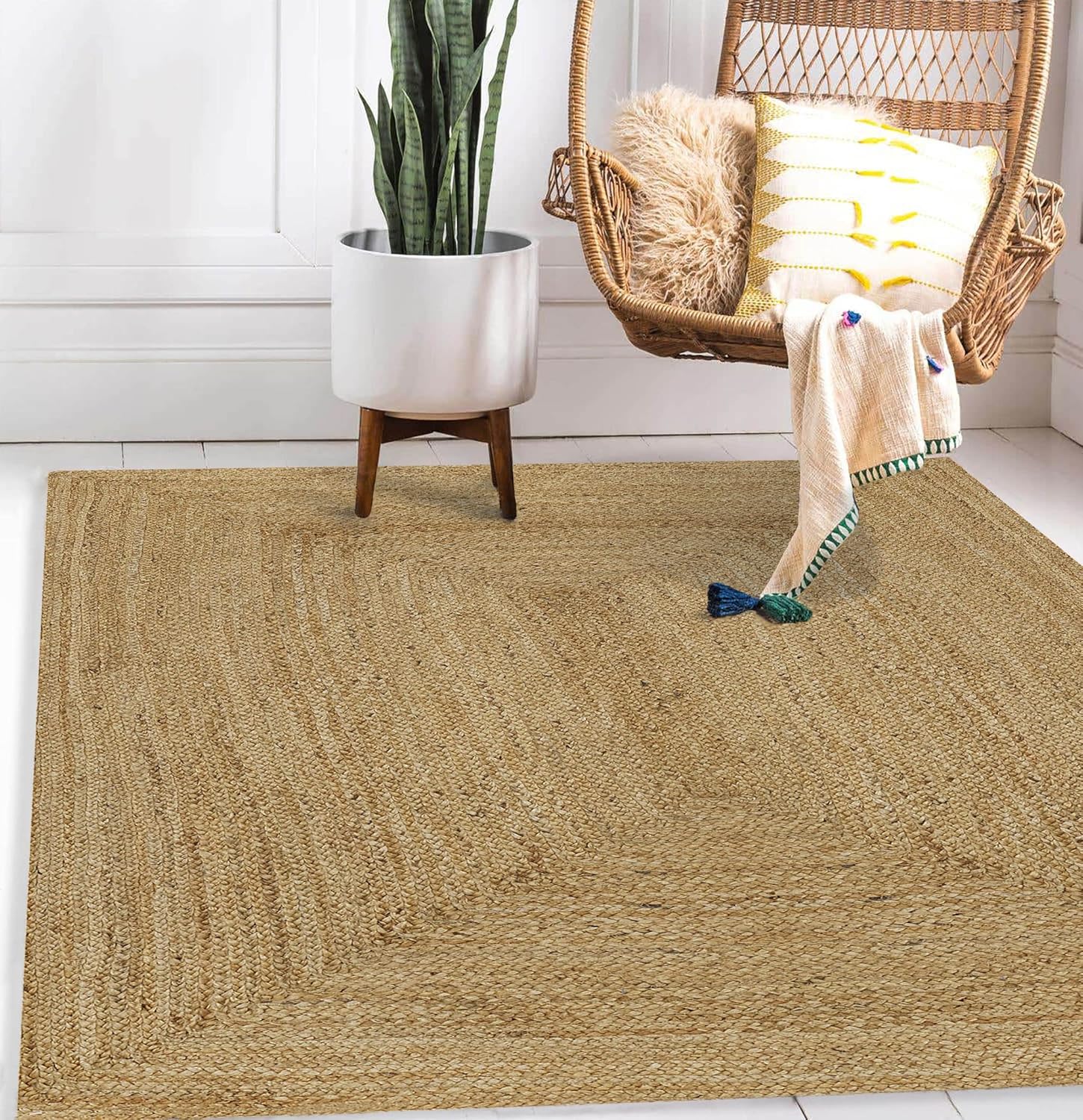 Fab Habitat Essentials Braided Area Rug Natural