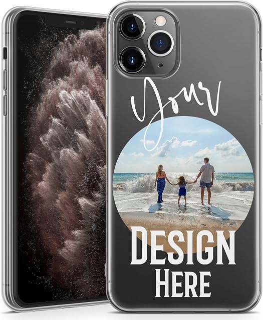 TULLUN Personalised Your Own Style Image Photo Design Custom Soft Gel TPU Phone Case For iPhone - Your Own Design - for iPhone 11