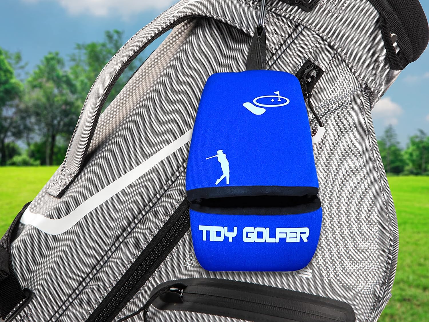 Golf Club & Ball Cleaner, Iron Cleaner, Golf Ball Cleaner , Two in one Golf Iron and Ball Cleaner portable, Washable (Waterproof Neoprene)