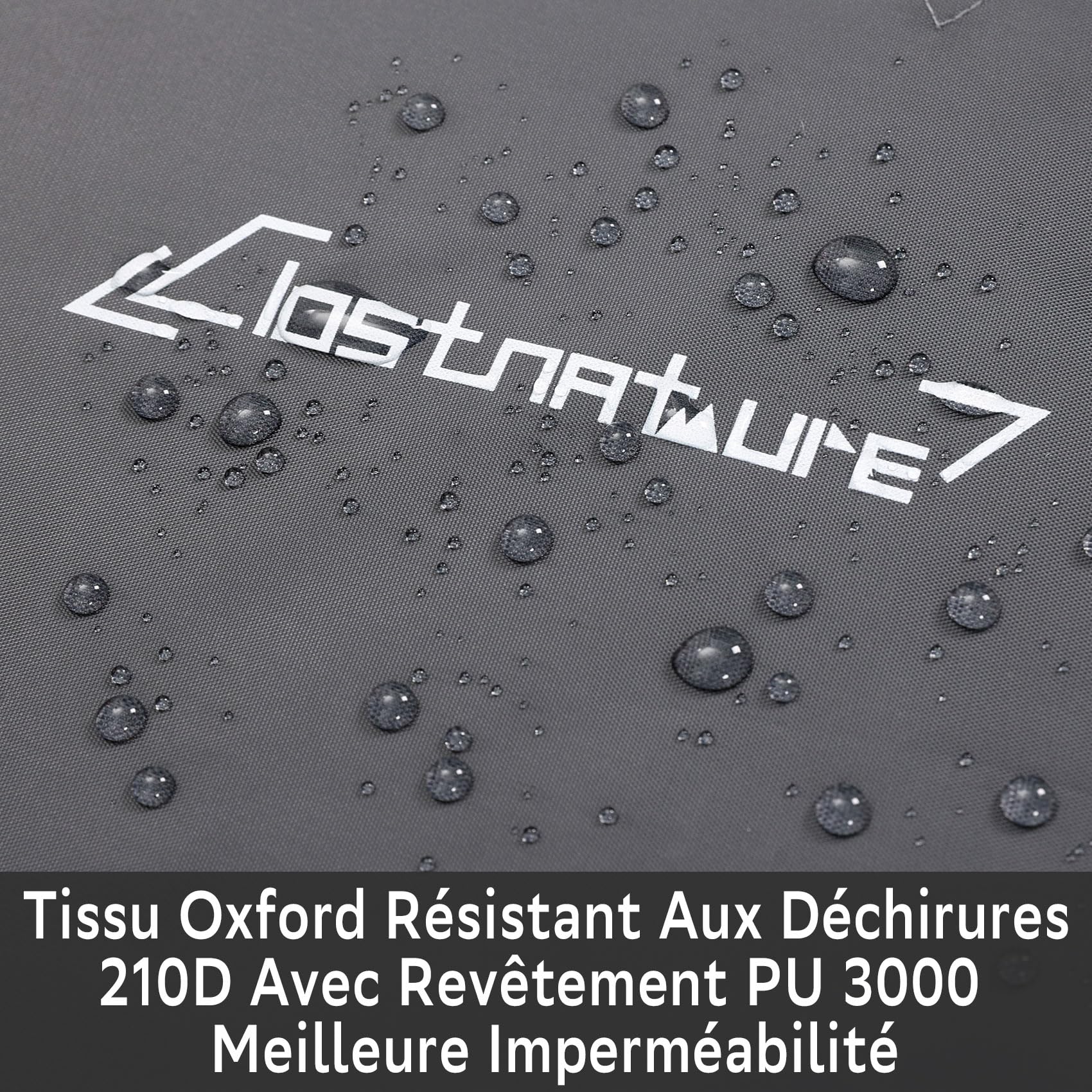 Clostnature Bâche de Camping Imperméable – 293 x 305 CM Bâche de Tente Anti-Pluie, Bâche de Hamac Robuste, Auvent de Camping Léger pour Extérieur, Randonnée, Pare-Soleil, Pluie, Neige