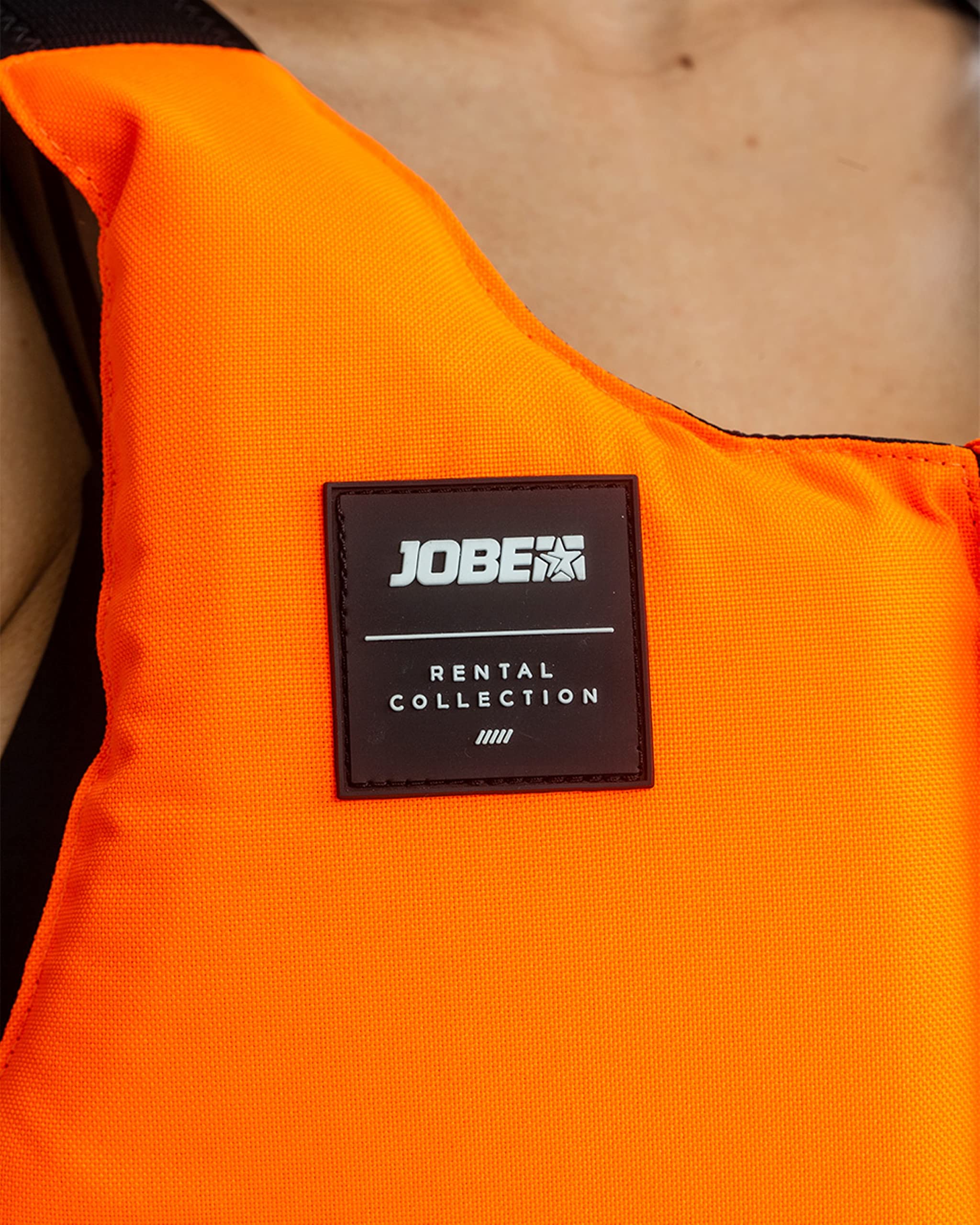 Jobe Rental Short Life Vest Chaleco salvavidas corto para barco, esquí acuático, chaleco para deportes acuáticos, para mujer, naranja, azul, talla 2XL