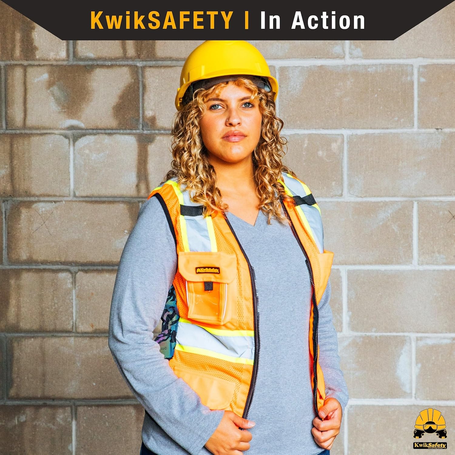 KwikSafety - Charlotte, NC - FIRST LADY Safety Vest for Women, High Visibility Reflective Strips, Meets ANSI & OSHA