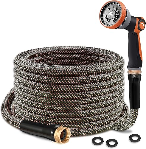 Garden Hose 25FT, Ultra Lightweight with 10-Function Nozzle
