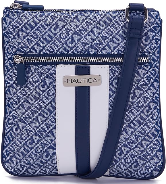 Nautica Femmes Lakeside Signature Jaquard North South Crossbody BagCross Signature du corps