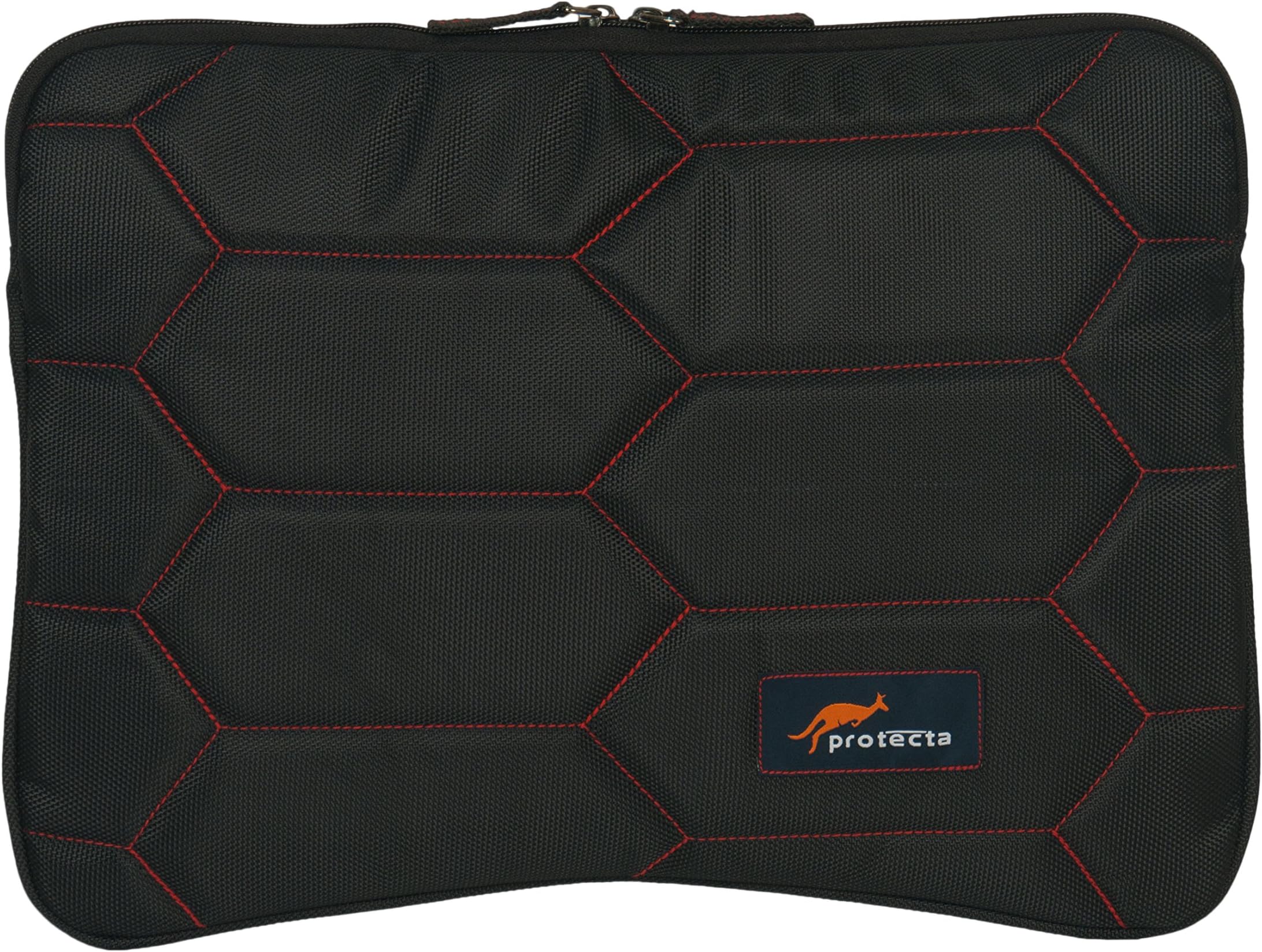 Protecta Honeycomb Laptop Sleeve for MacBook Air© / MacBook Pro Retina & Other Slim Profile 13 Inch (Black & Red)