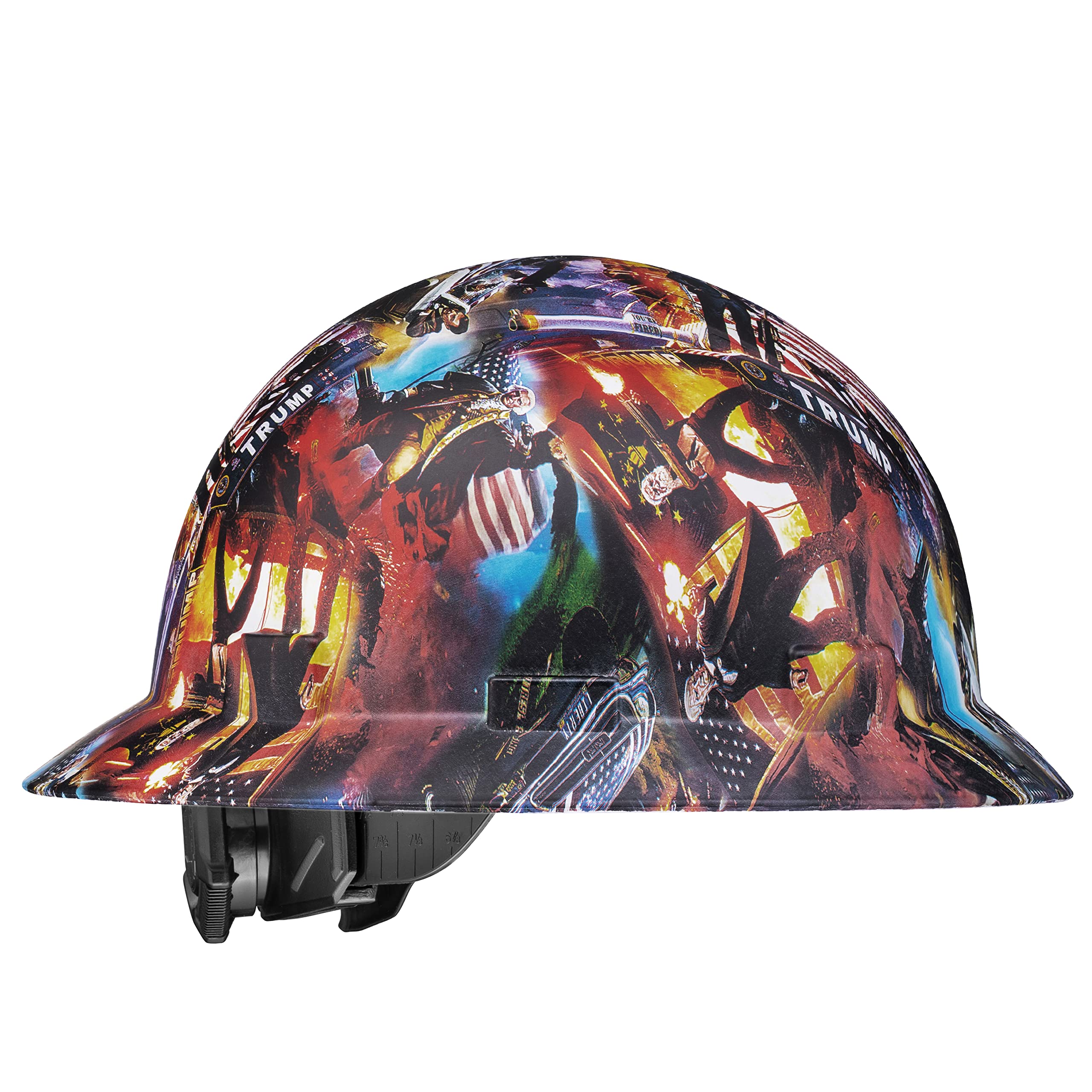 Custom Hydro Dipped Blue Gambler Ridgeline Full Brim Hard Hat
