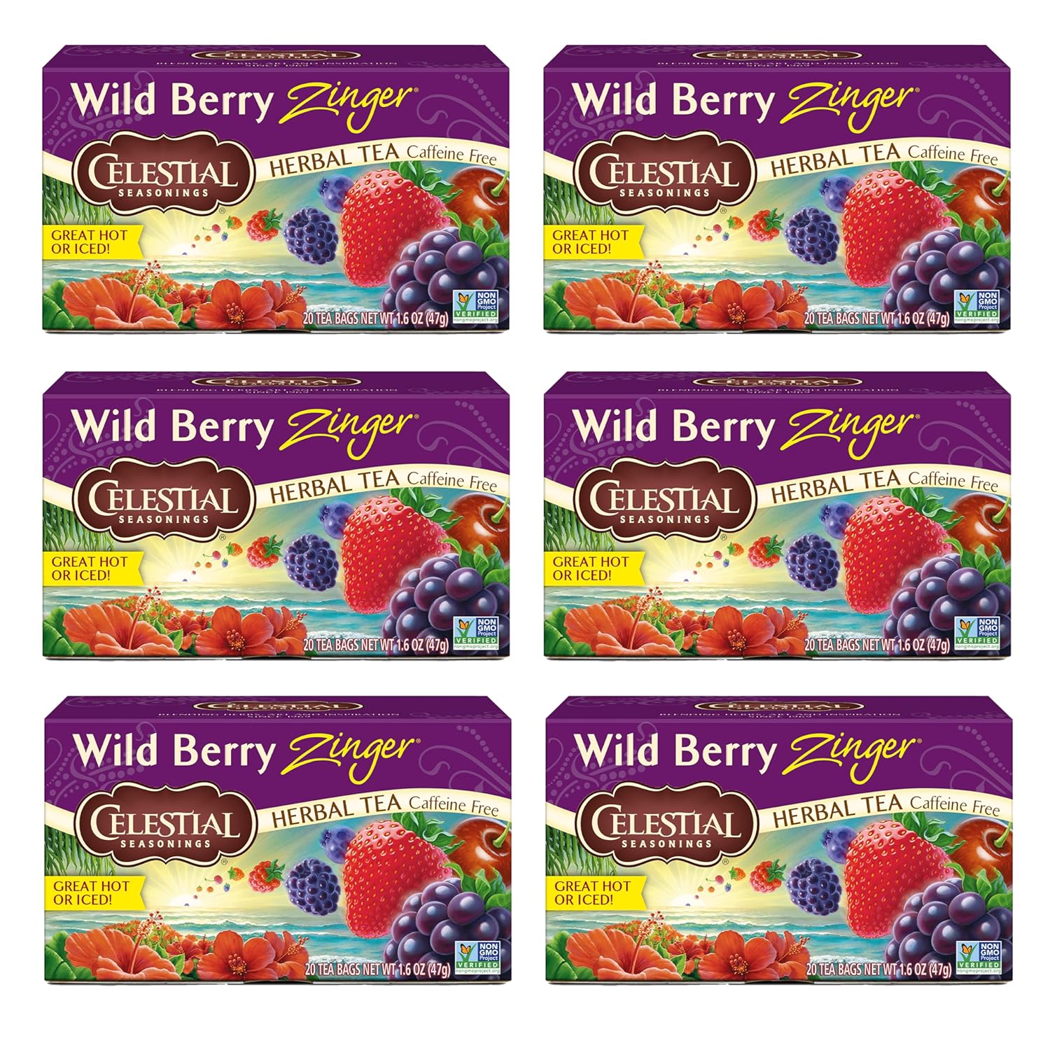 Celestial Seasonings Wild Berry Zinger Herbal Tea