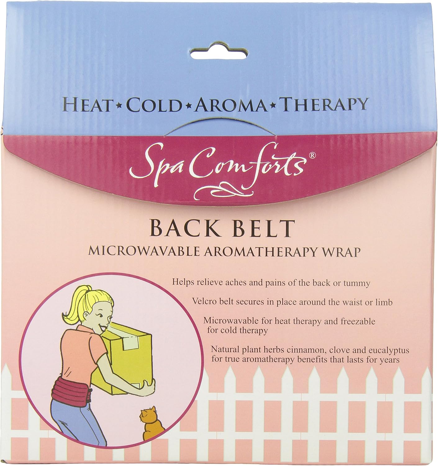 Black Friday 🔥 DreamTime Spa Comforts Back Belt Blue and Brown