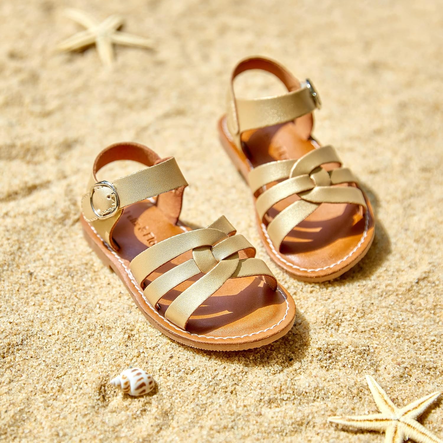 Felix & Flora Toddler Girl Sandals - Little Girl Easter Summer Dress Shoes Lightweight Open Toe Beach Holiday. - Image 3