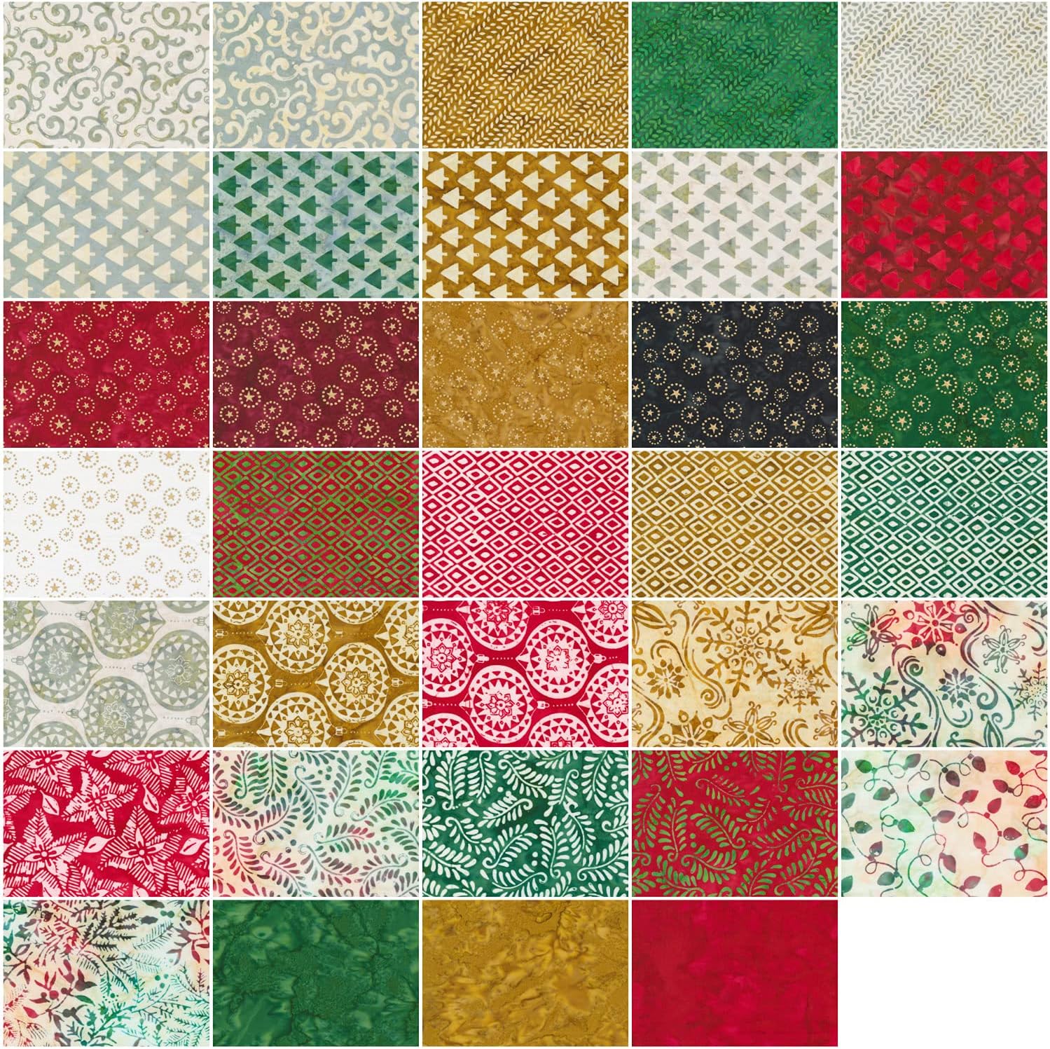 Moda Fabrics Felicity Batiks AB Bundle by Kate Spain; 34 18-inch by 22-inch Precut Fabric Fat Quarters Assorted 22 Inches 27311AB