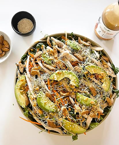 Miniatura 5 de Aderezo para ensalada Dress It Up, Tahini de sésamo, botella de 1-10 onzas y paquetes de 5-1 onzas, limpio, saludable, delicioso, sin gluten, paleo,