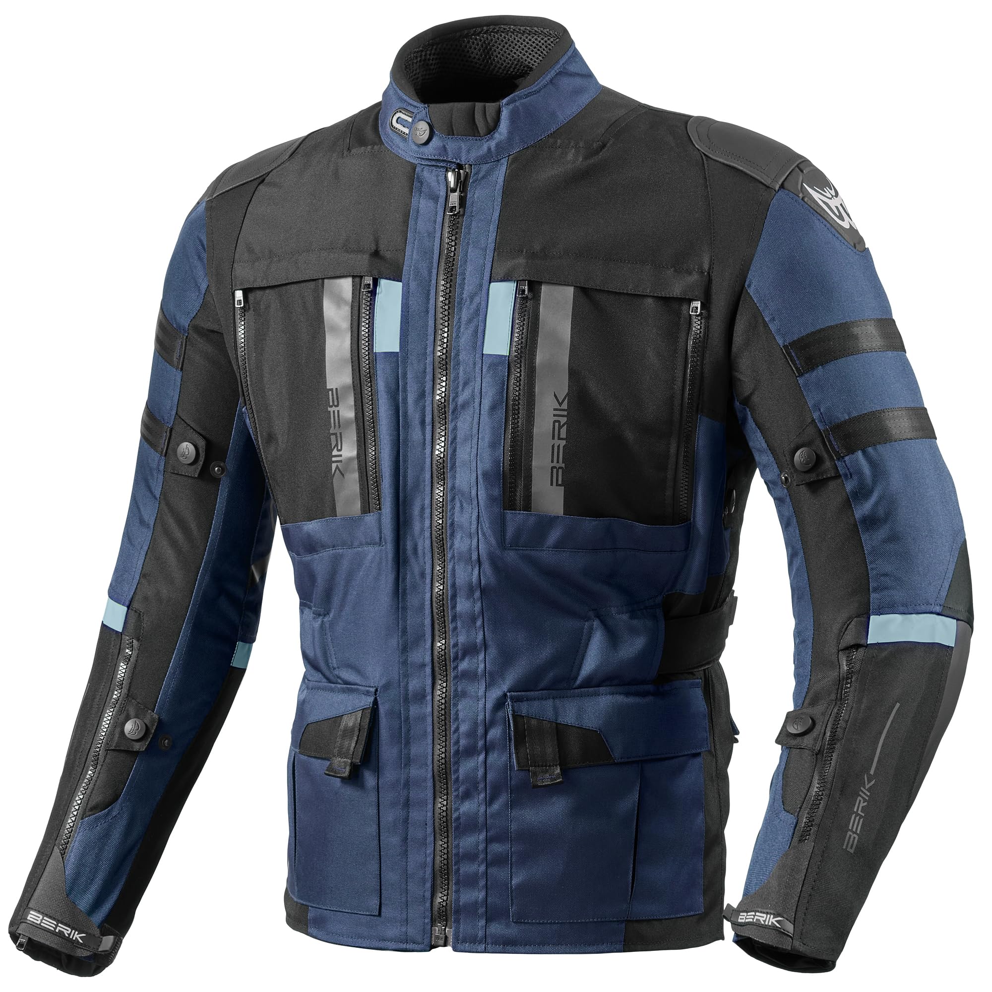 Blouson textile moto Berik Absolute Zero RX noir bleu taille 50