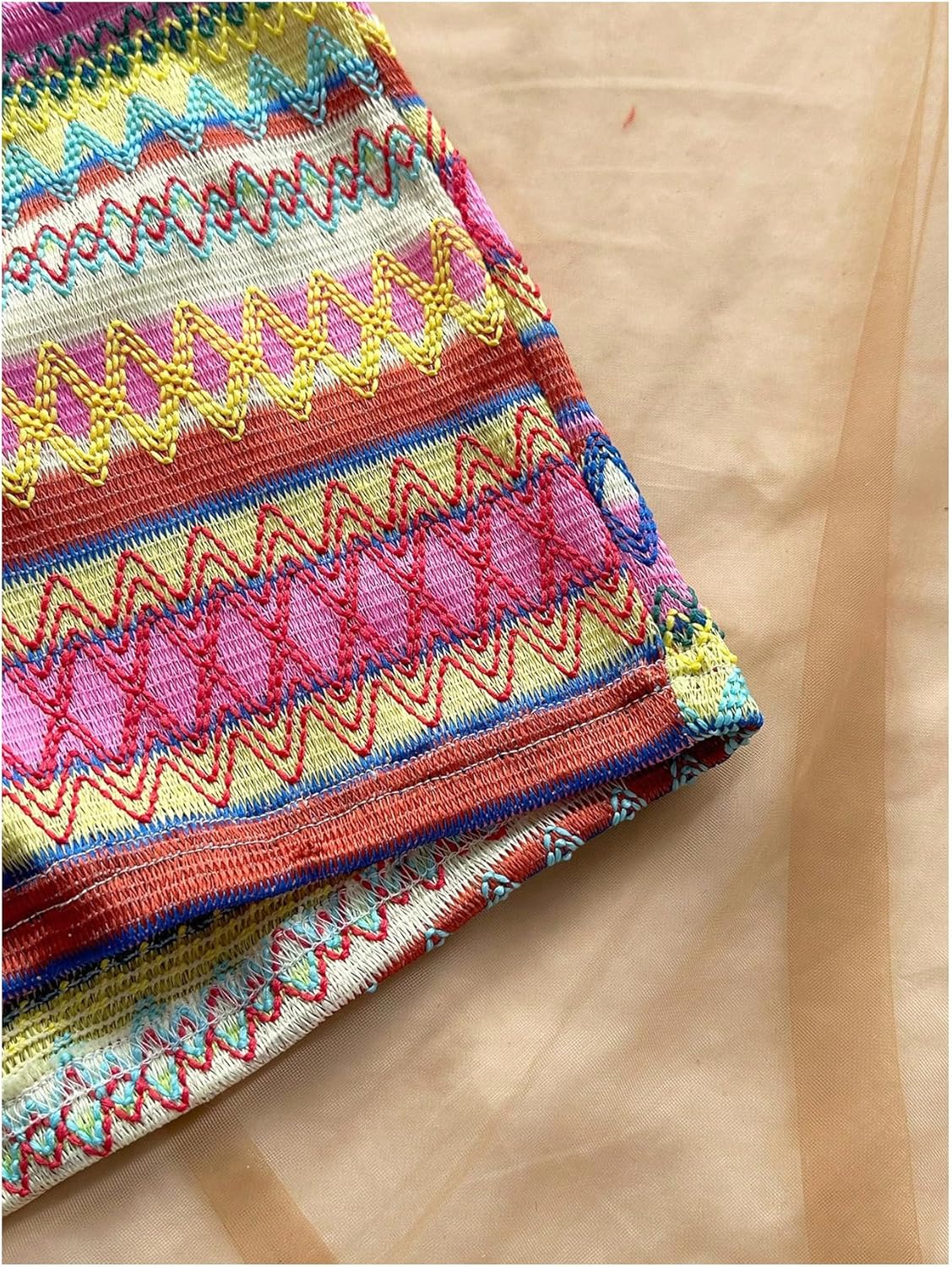 SOLY HUX Women's 2 Piece Summer Vacation Outfits Off the Shoulder Tops and Boho Shorts Matching Set - Image 4