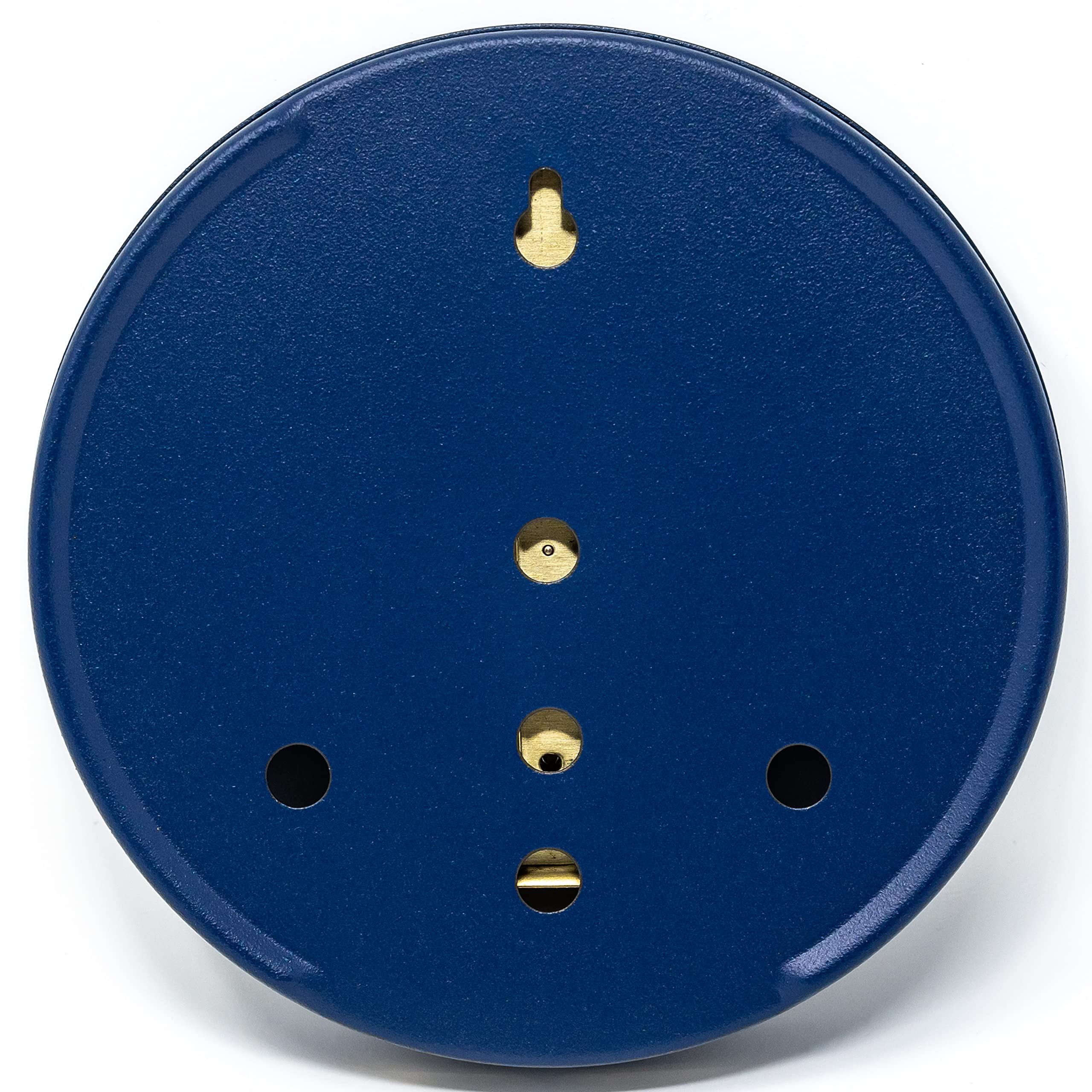 Fischer 122.48, synthetisches Haar-Hygrometer, Glas, Edelstahl blau | Luftfeuchtigkeitsmesser, Messbereich 0-100 % r. F. und 0-70 °C, Genauigkeit ± 3 % r. F., 103mm Durchmesser, Made in Germany