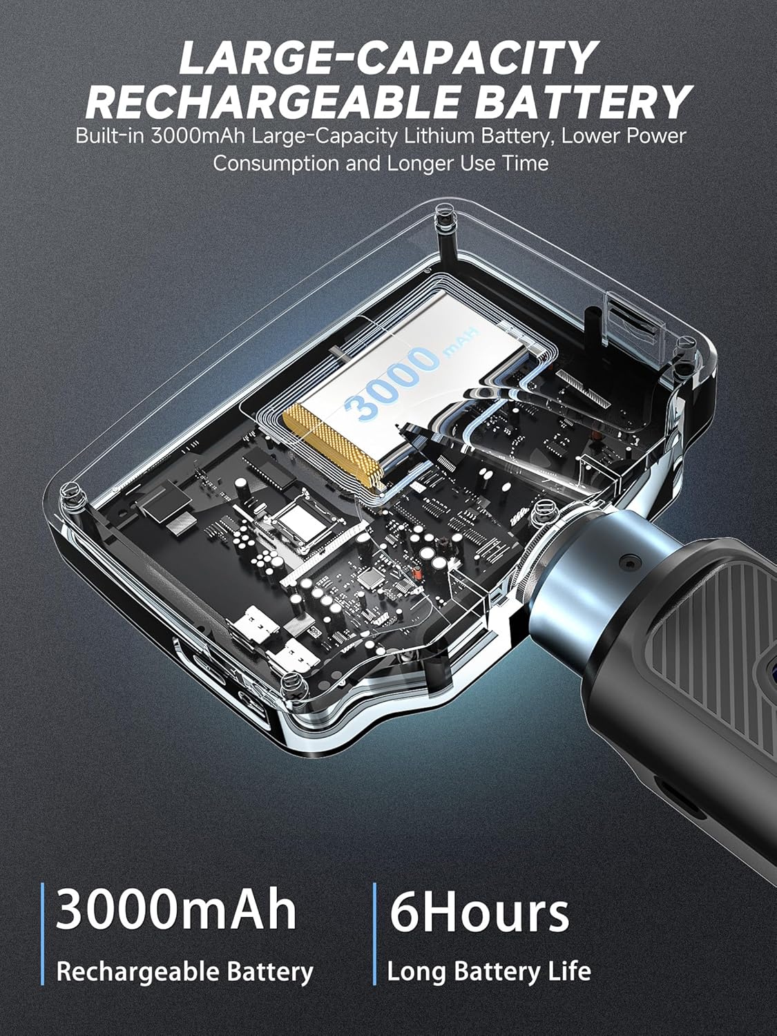 Two-Way 210° Articulating Borescope, Steering Snake Inspection Endoscope with 4.3in HD IPS Screen,6 LED Lights, IP67 Waterproof Endoscope for Mechanics A/C Wall Pipe Inspection - 3.28FT