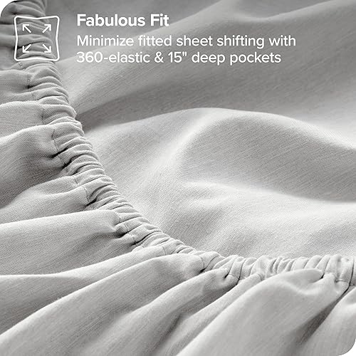 Miniatura 123 de Bare Home Juego de sábanas de tamaño individual XL, tamaño de dormitorio universitario, sábanas de microfibra ultrasuave de 1800 hilos, bolsillos 22