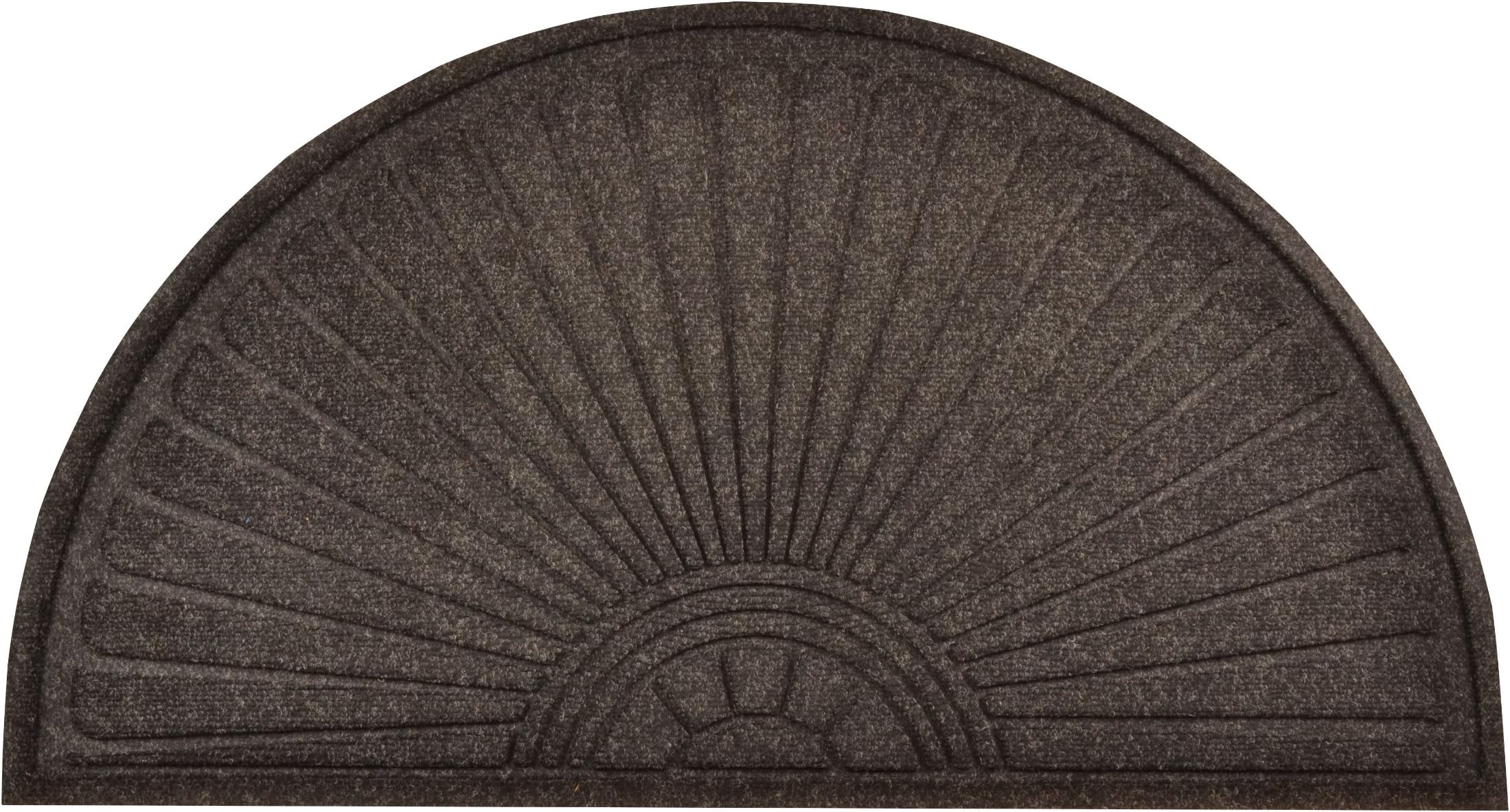 NoTrax 36" x 70" Guzzler Sunburst Series Commerical-Grade Entrance Mat, Dirt and Moisture Control, Rubber-Backed, Indoor/Outdoor, Charcoal, 183