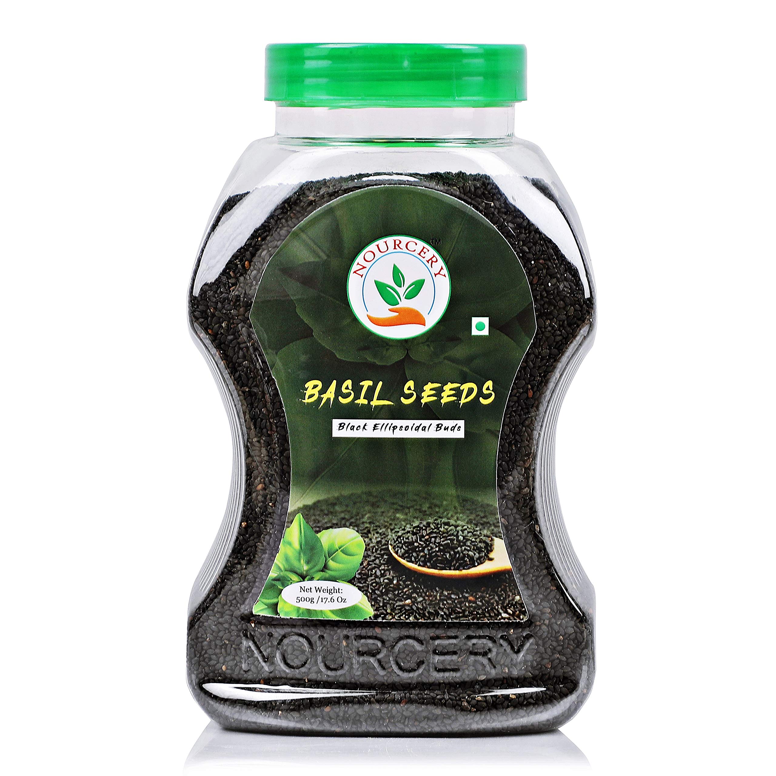 Basil Seeds, 500 grams (Black Ellipsoidal Buds)