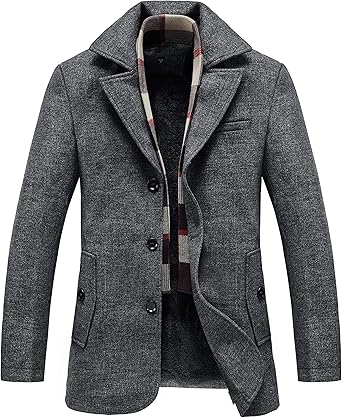 Fleece lined pea coat Clearance