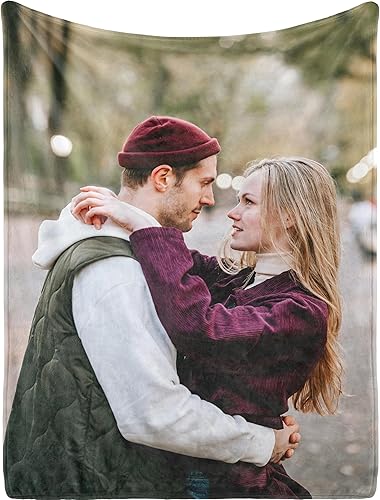 Manta personalizada con 1 texto fotográfico impresión HD, manta de franela personalizada para fotos, regalos personalizados para mujeres, hombres,