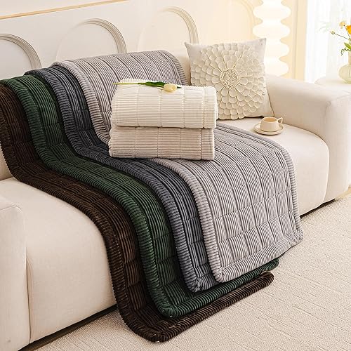 Miniatura 7 de MEETSKY Funda de sofá lavable para perro, antideslizante, apta para mascotas, para sofá de 2 cojines, protector de sofá para sofá biplaza, fundas