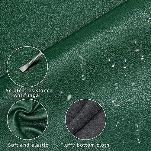 Miniatura 4 de The Yard - Piel sintética suave de 36 x 54 pulgadas, 0.031 in de grosor, material de cuero sintético para tapicería, sofá, bolsas, sillas, asientos