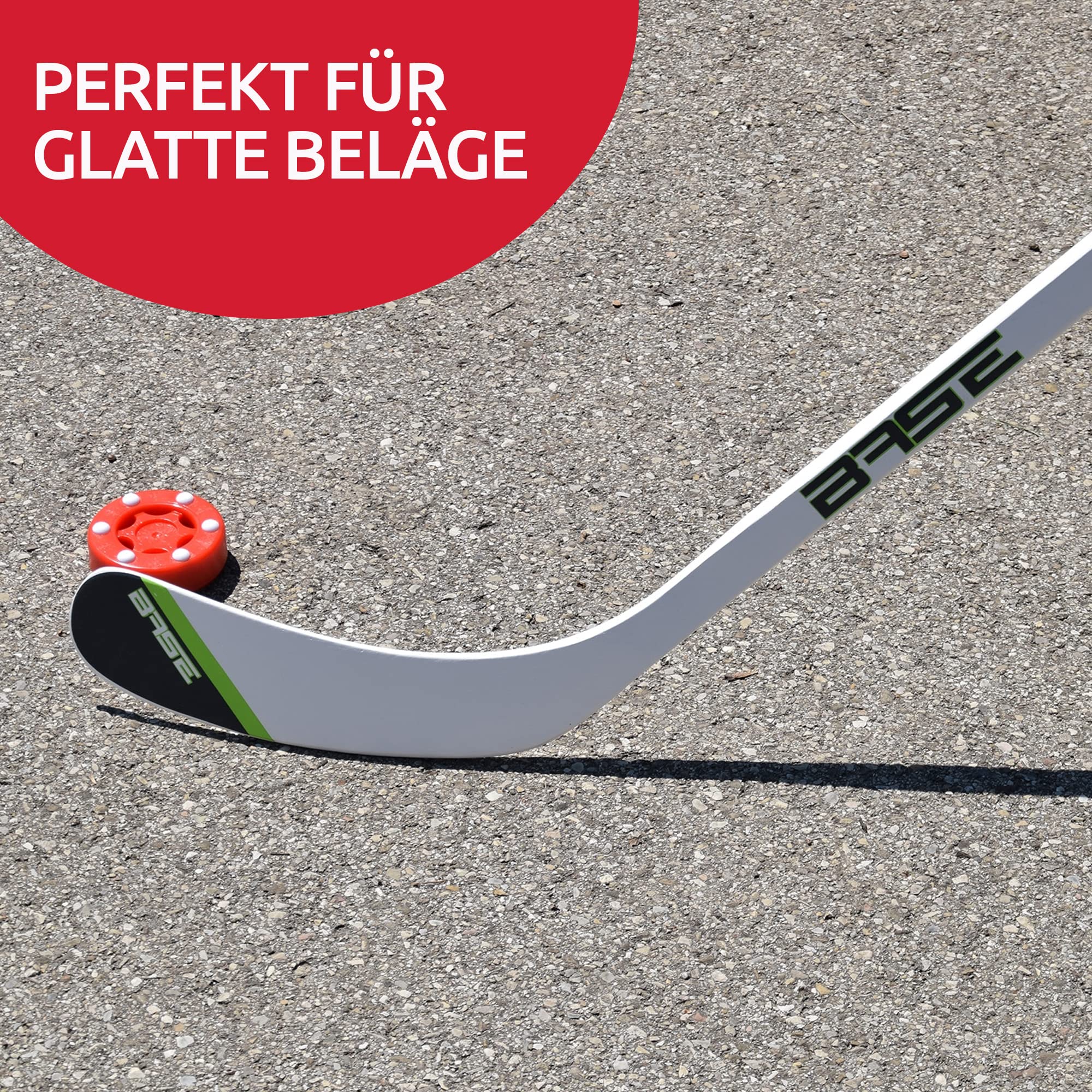 Base Inline Puck Pro I Construction à 6 Boutons I Idéal pour Les revêtements Lisses I pour Toutes Les températures I Hockey en Ligne et de Rue I Rouge Unisexe, 8 cm