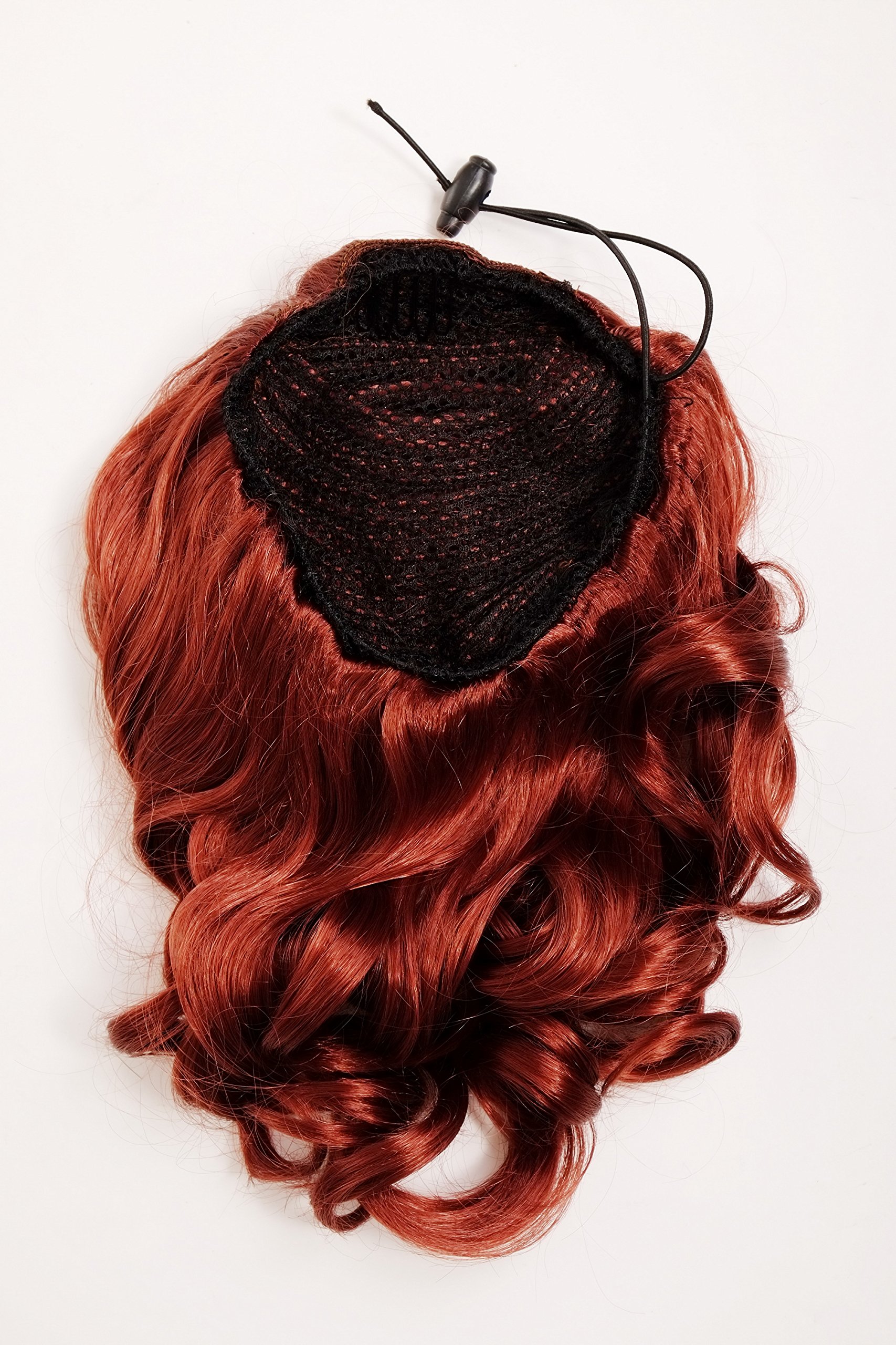 WIG ME UP - JL-3023-350 Hairpiece ponytail with comb and elastic draw string short wavy voluminous copper red 14inch - Image 4
