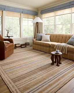 Loloi Chris Loves Julia Judy Natural/Dove 3'-6" x 5'-6" Accent Rug