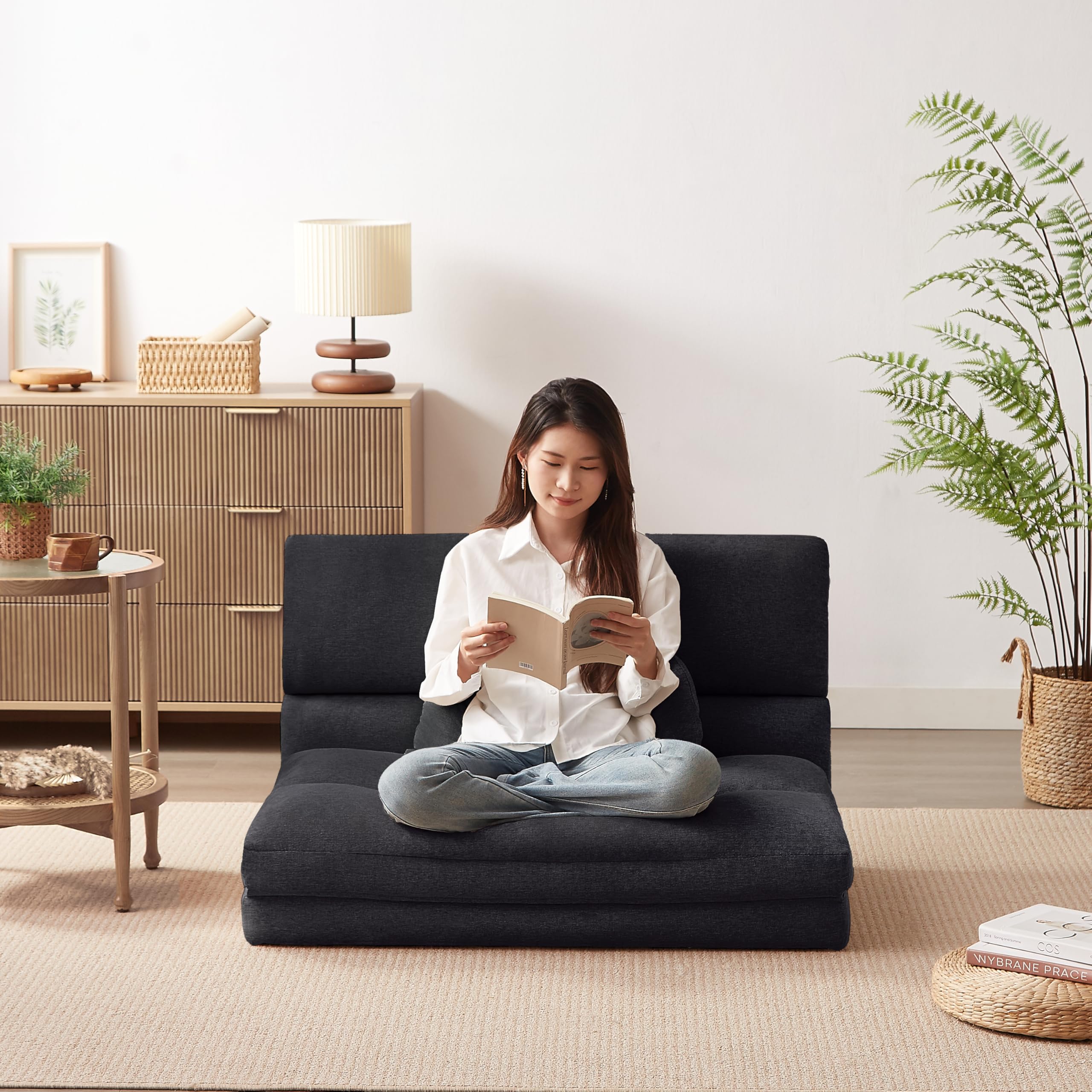 Amazon｜折りたたみ ソファベッド 幅103cm 2人掛け リクライニング5