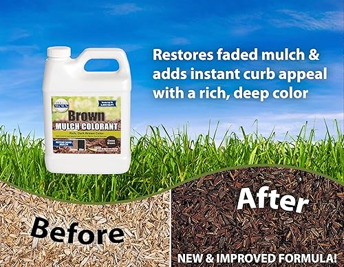 Miniatura 2 de Concentrado de color de mantillo marrón - 2,800 pies cuadrados - Spray de tinte para mantillo marrón oscuro intenso