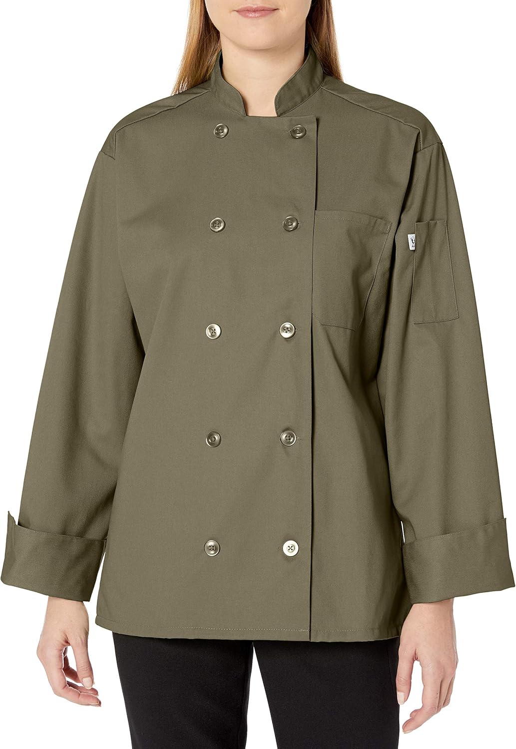 Uncommon Threads Orleans Chef Coat, Olive, 3XL 0488-6507