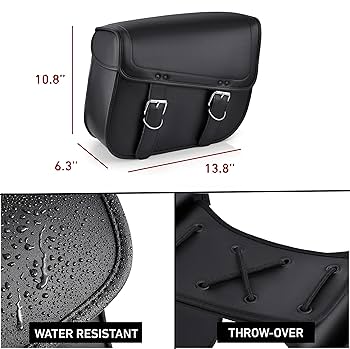 Amazon.com: Nomad Leather Motorcycle Saddlebags Large Quick