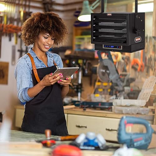 Miniatura 9 de Dyna-Glo EG7500DH - Calentador eléctrico de garaje de doble calor, 7500 W, color negro