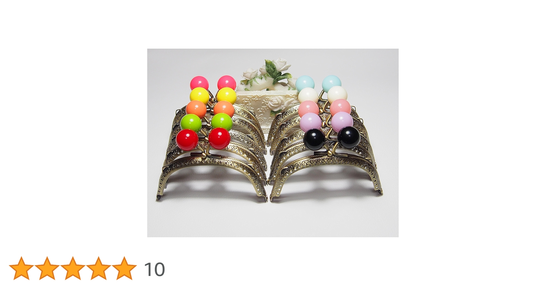 0202 カラフル口金 10.5cm角型 10色セット 0202 カラフル口金 10 5cm角型 10色セット 型紙付｜Yahoo!フリマ