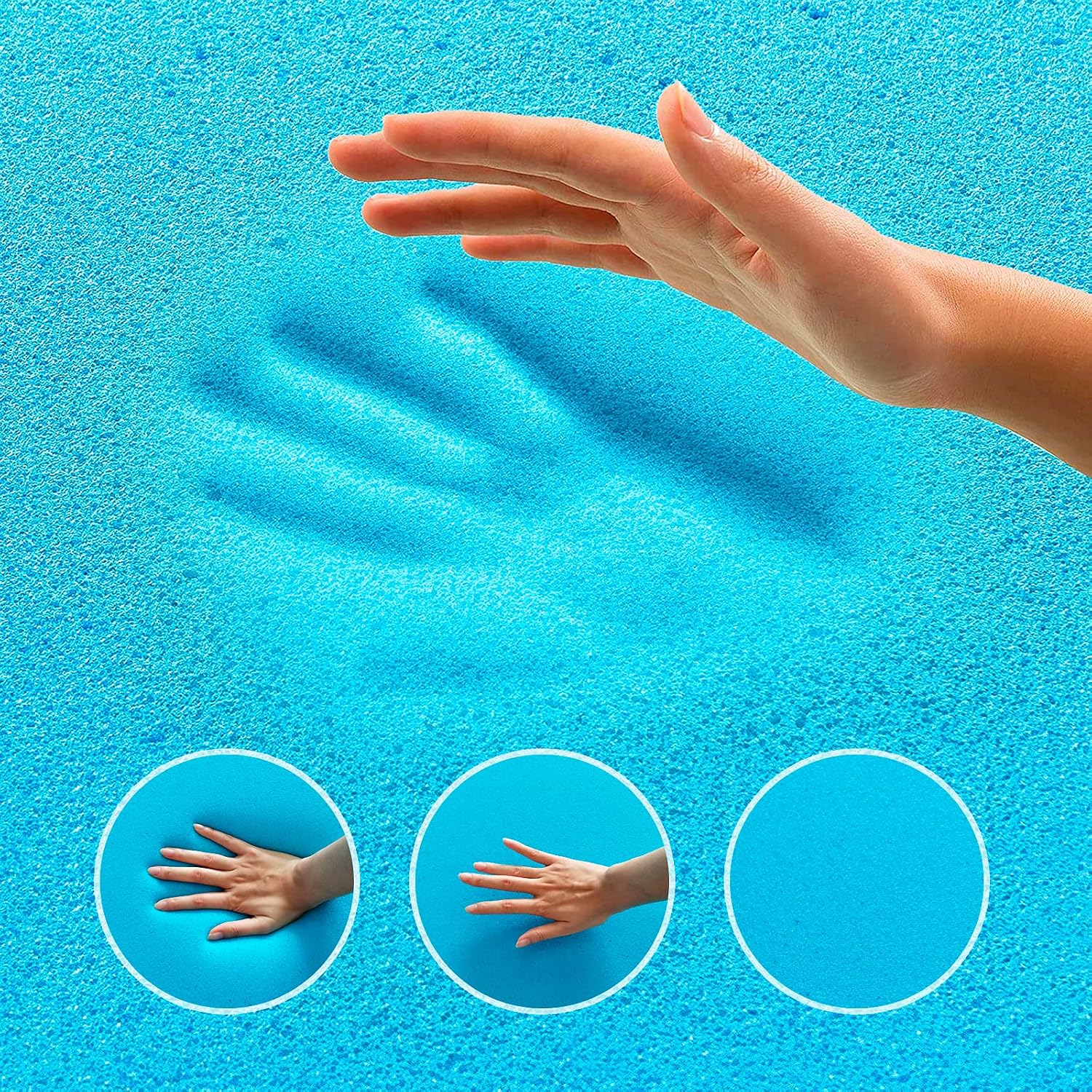Mattress Topper Queen,Molblly 2 Inch Memory Foam Bed Topper for Back Pain,Medium Soft Gel-Infused Memory Foam with Removable and Washable Cover,10 Years Warranty,Queen Size