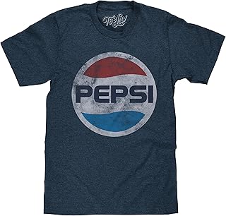 Tee Luv Pepsi T-Shirt - Faded Pepsi Cola Classic 70s Logo Shirt