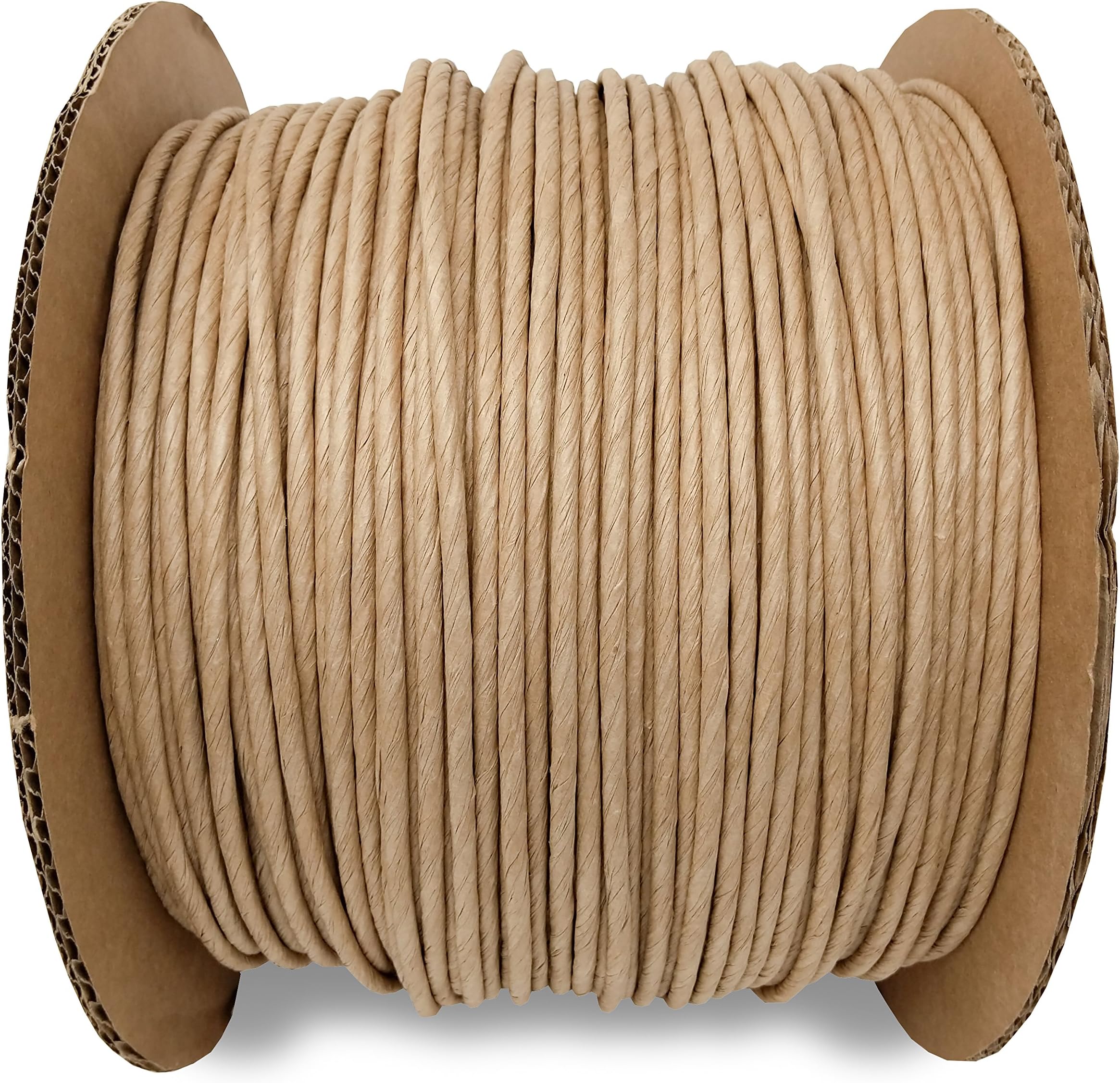 Briar Hill 6/32 Fiber Paper Rush 1,100 Foot Spool Reel, Kraft Brown for Craft Weaving Chairs