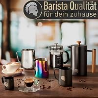 Barista Legends Rozsdamentes Acél Tejkiöntő 350ml Különleges Latte Art Kiöntőcsőrrel - Arany Színű Barista Kancsó Kávérajzoláshoz 5