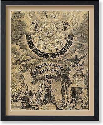 Poster Master Vintage The Alchemical Tree of Life Poster - Retro Print - Celestial Art - Mythology Art - Gift for Men & Women - Wall Decor for Living Room or Bedroom - 8x10 UNFRAMED Wall Art