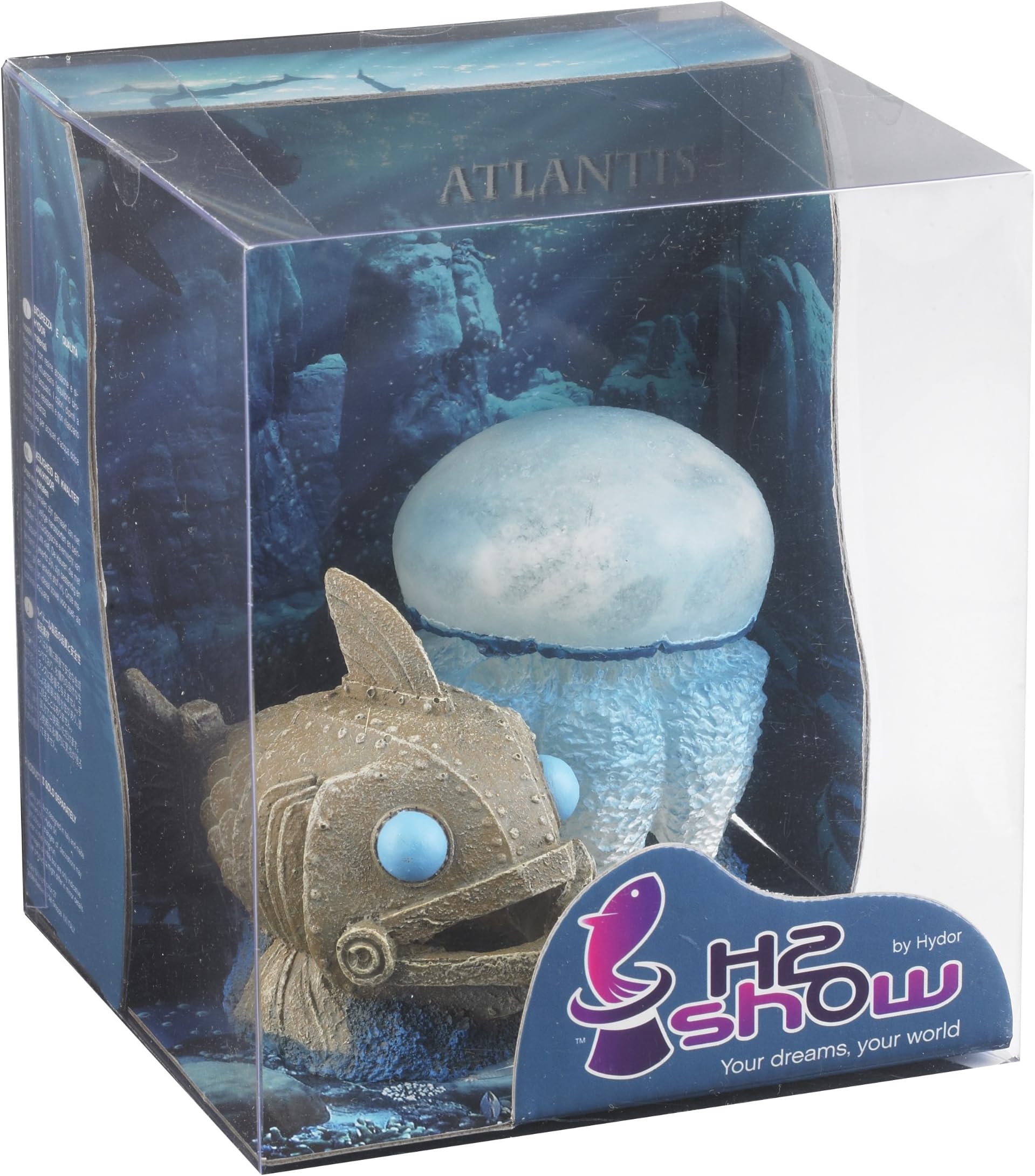 Hydor H2show Atlantis Jellyfish and Fish Decoration