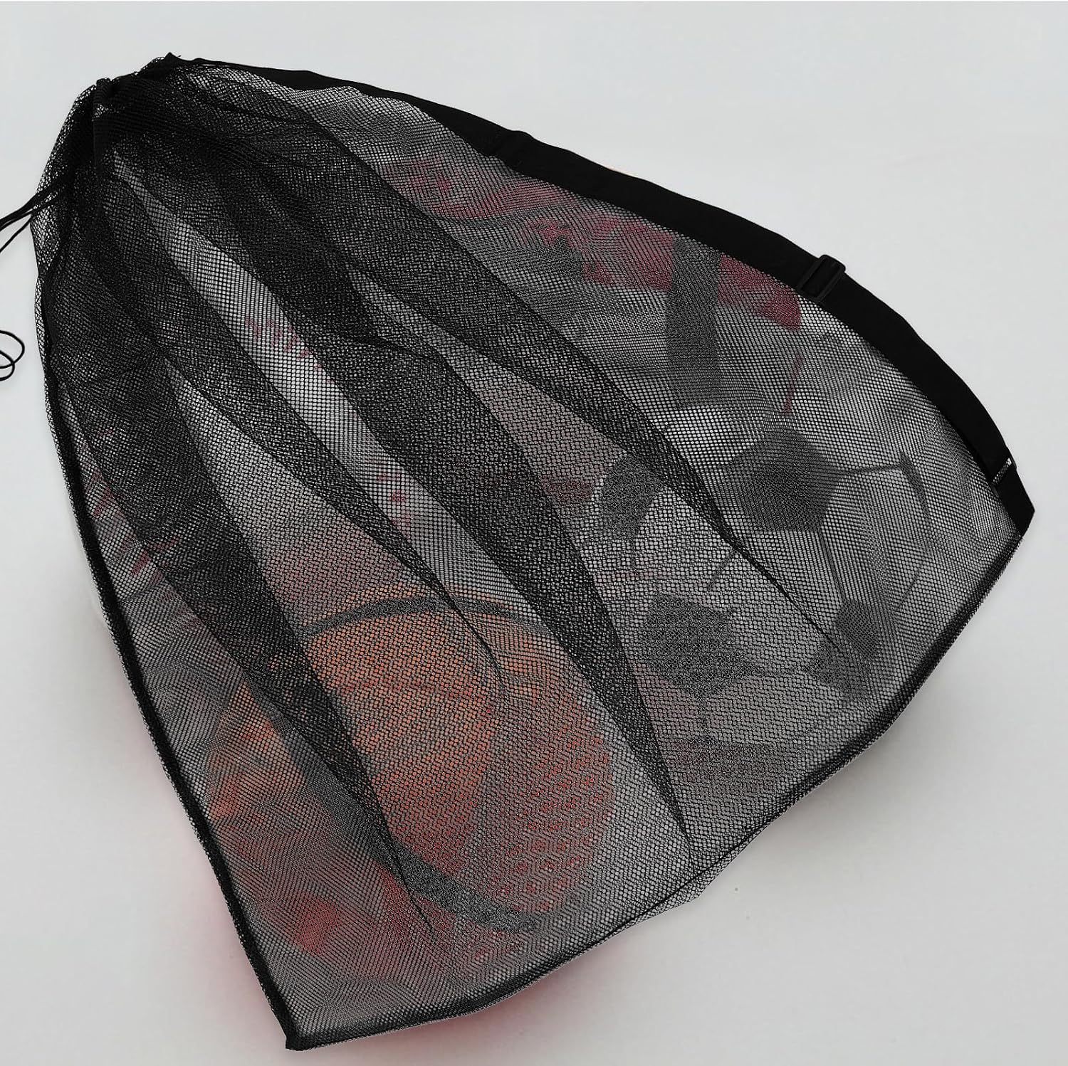 Heavy Duty Mesh Drawstring Ball Storage Bag for Basketball Soccer Volleyball with Single Shoulder Strap, Portable Sports Equipment Carrier for Open- and Team Training