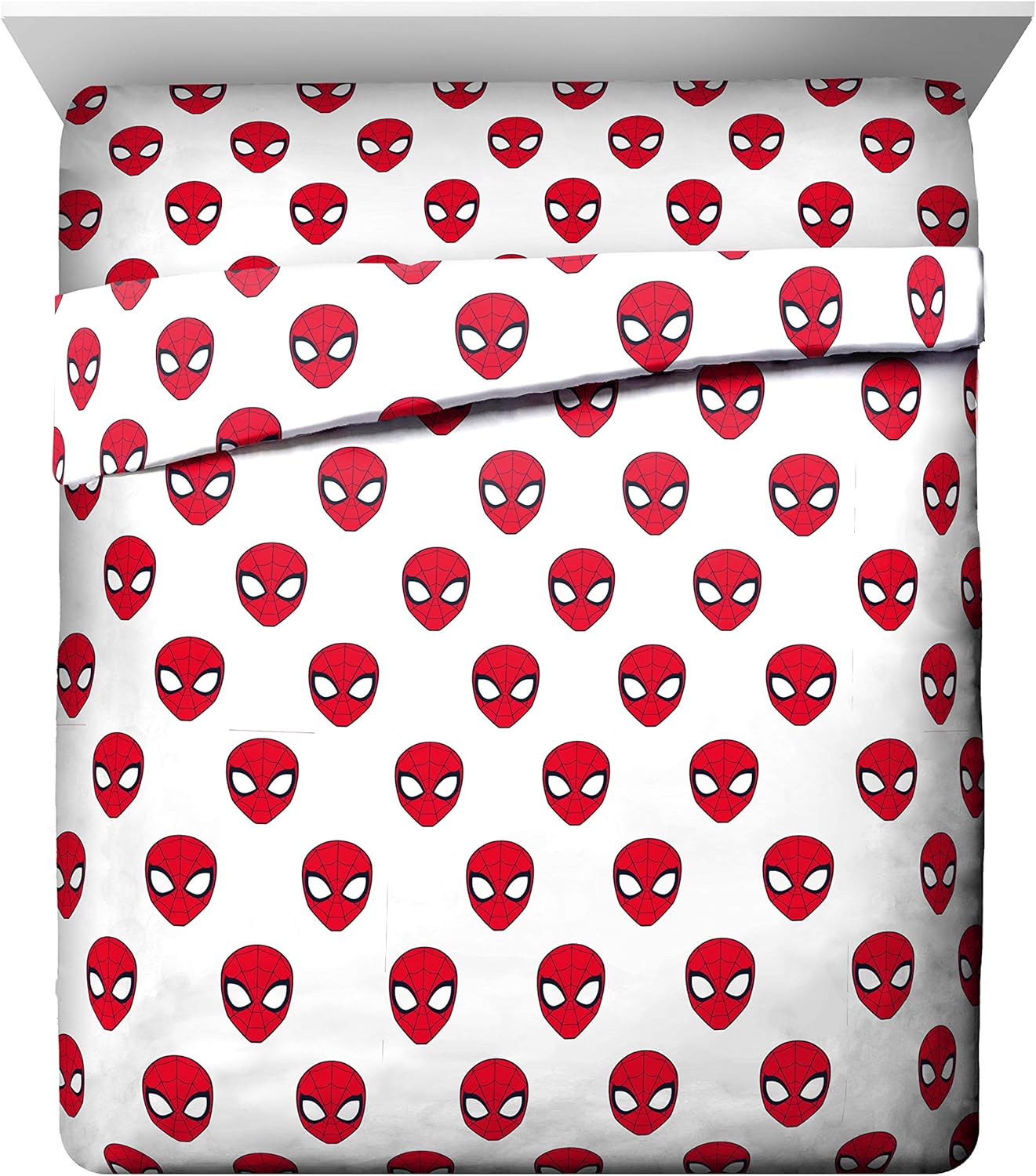 Jay Franco Marvel Spiderman Spidey Daze 5 Piece Queen Bed Set - Includes Reversible Comforter & Sheet Set Bedding - Super Soft Fade Resistant Microfiber (Official Marvel Product)