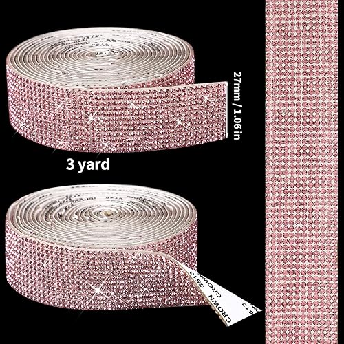 Miniatura 2 de Zonon - Tiras adhesivas con diamantes de imitación para manualidades y decoración de Navidad, automóvil y celular, rollo, cinta con joyas, 2 mm