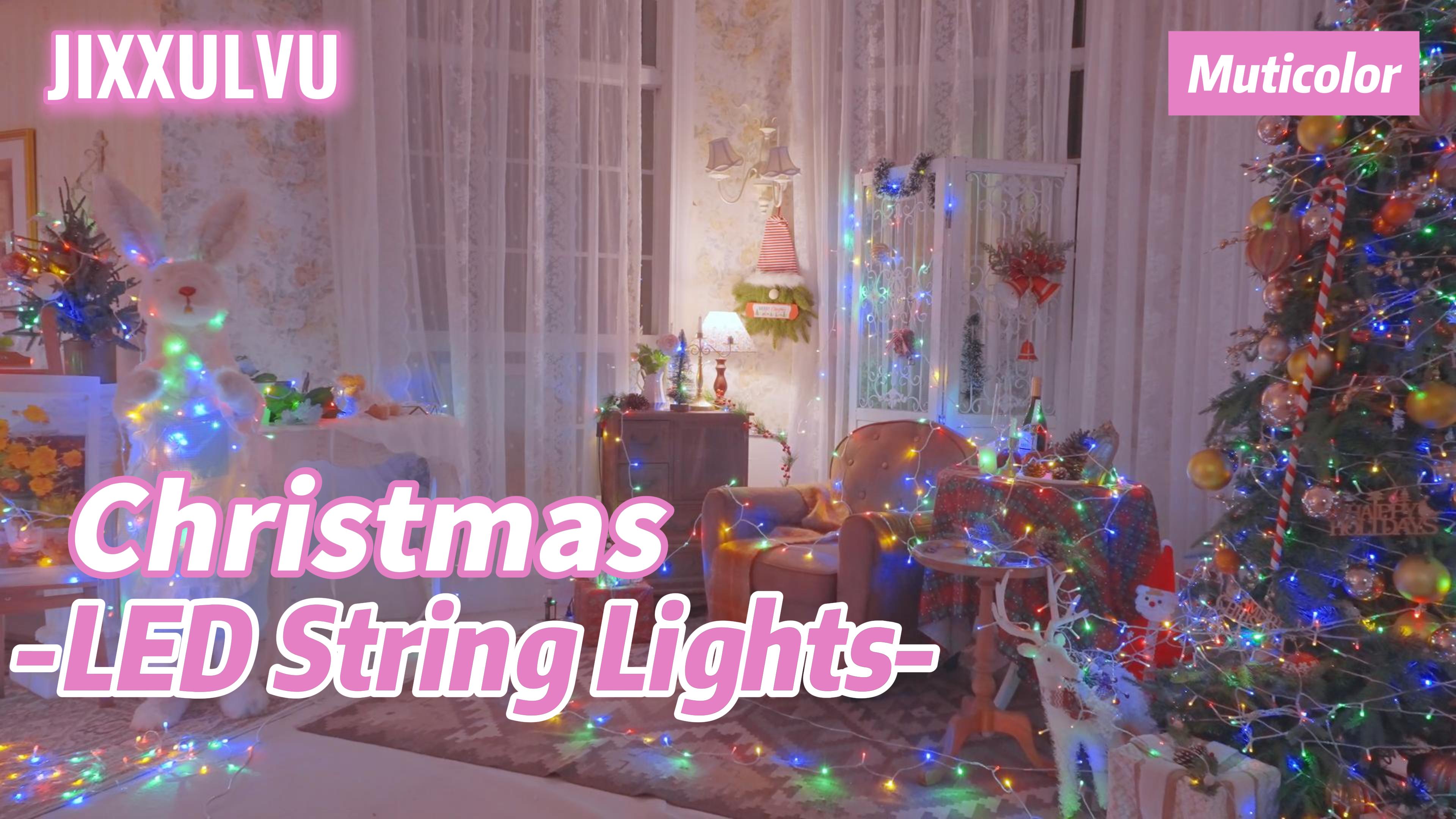 JIXXULVU 355FT Multicolor Christmas Lights Outdoor,900 LED Extra