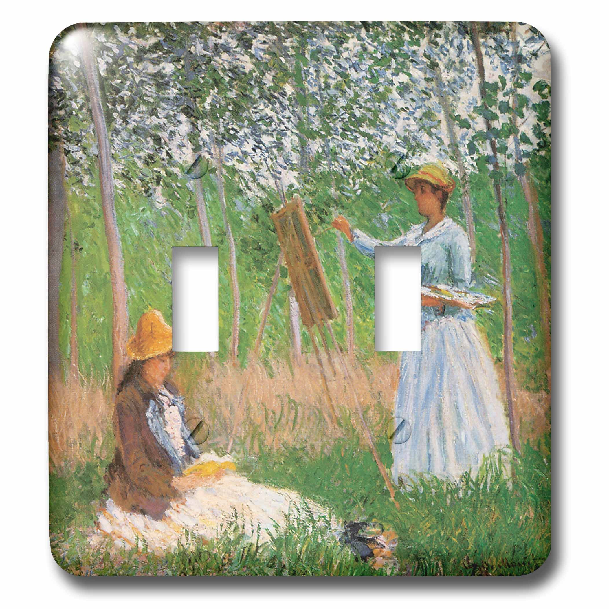Interrupteur Monet Giverny double bascule 3dRose lsp_126620_2 deco murale