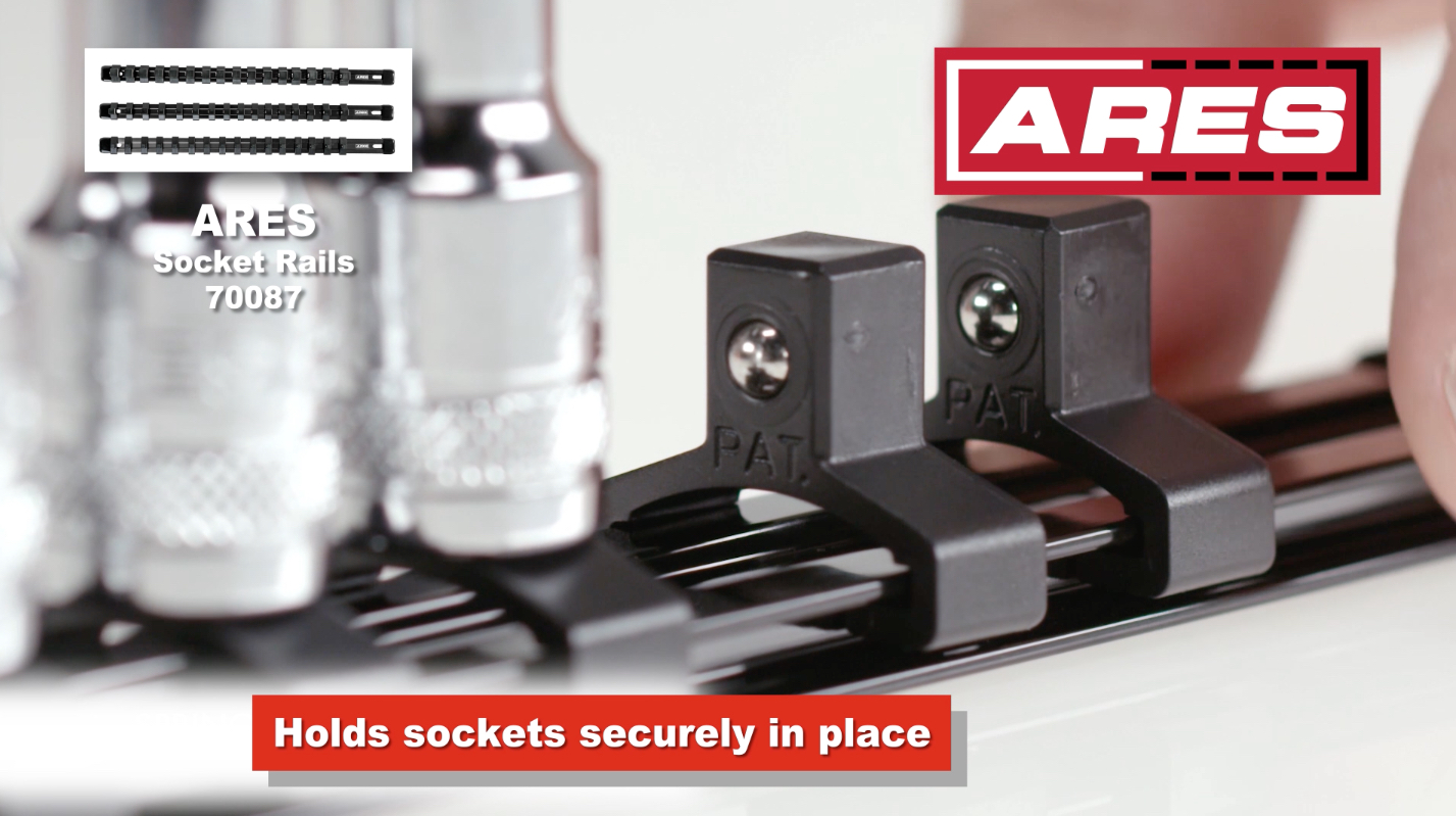 ARES 62028 - Green 16.5-Inch Hand Tool Holder - Aluminum Rail Stores Up To 16 Screwdrivers Or Small Tools And Keeps Your Garage Organized - View #8