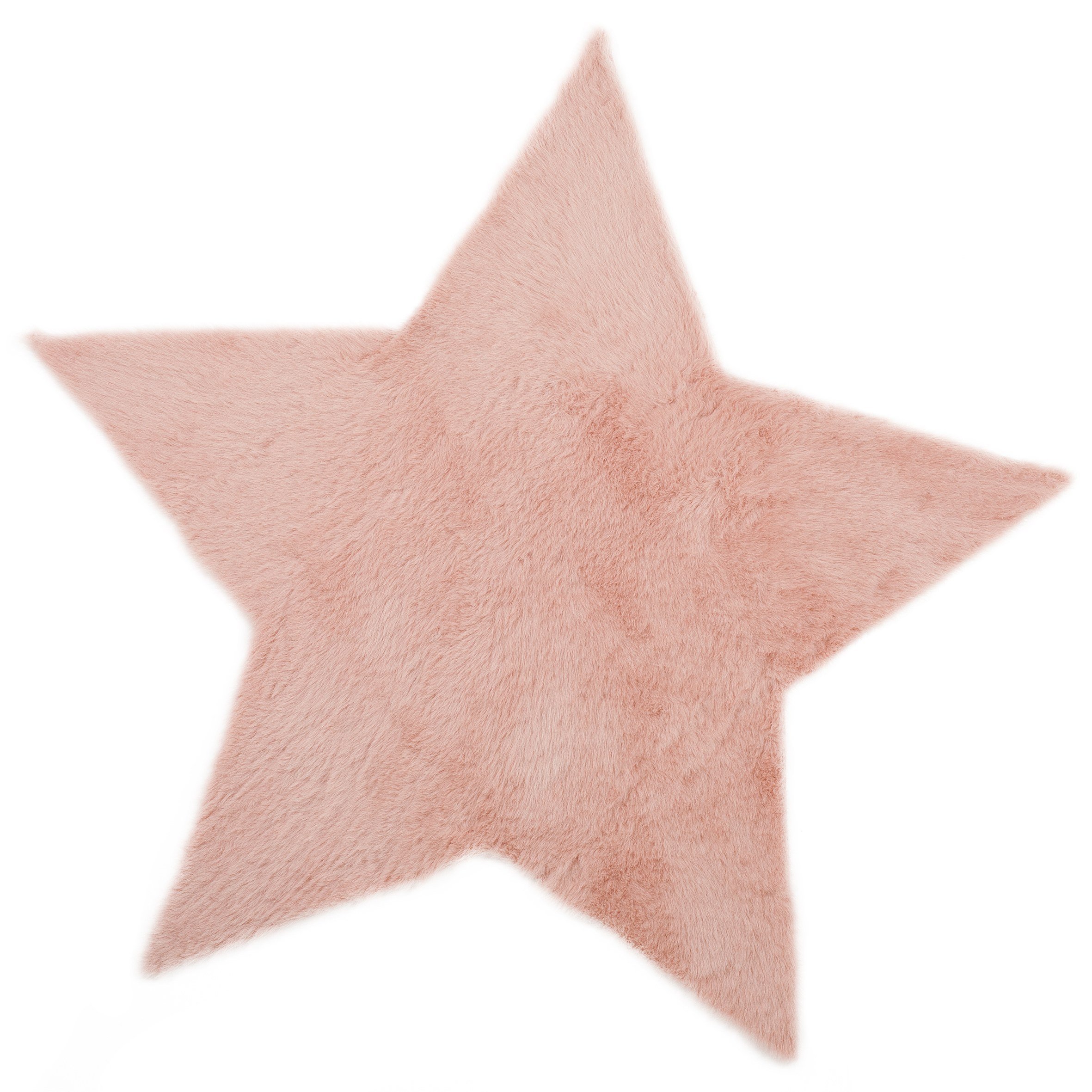 Baby Pink Star Children Rug Small