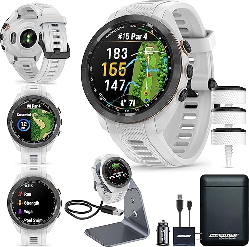 Miniatura 17 de Garmin Approach S70 Golf Smartwatch Pantalla AMOLED a todo color CourseView Maps Ejecución avanzada de tiro y alineación de putt Experiencia